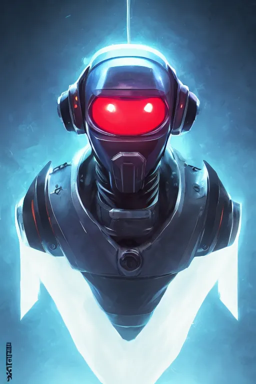 Image similar to epic mask helmet robot ninja portrait stylized as fornite style game design fanart by concept artist gervasio canda, behance hd by jesper ejsing, by rhads, makoto shinkai and lois van baarle, ilya kuvshinov, rossdraws global illumination radiating a glowing aura global illumination ray tracing hdr render in unreal engine 5