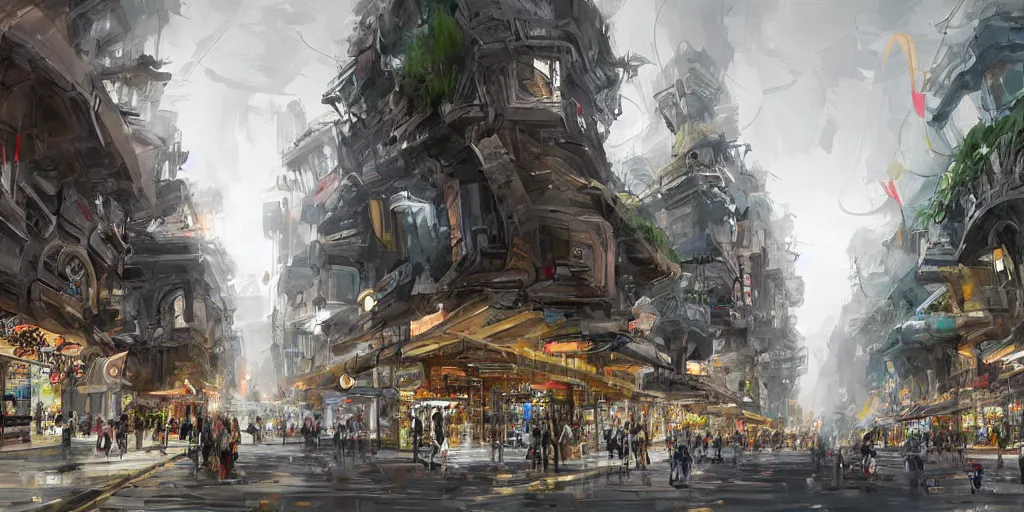 Image similar to concept art guangzhou china by g liulian