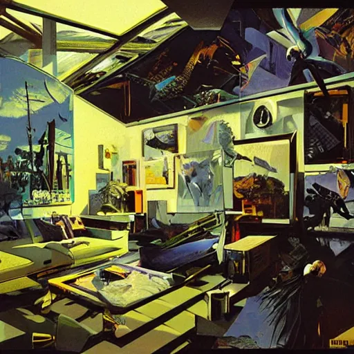 Image similar to surreal dreaming art, magnesium, art by syd mead and john berkey and annie leibovitz