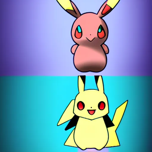 Image similar to new pokemon. muted colors