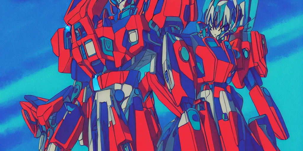 Image similar to risograph grainy painting of gigantic huge evangelion - like gundam mech face, with huge earrings and rings around head with a lot of details, covered with rich jewelry, blue hour, twilight, by moebius and dirk dzimirsky and satisho kon, close - up wide portrait