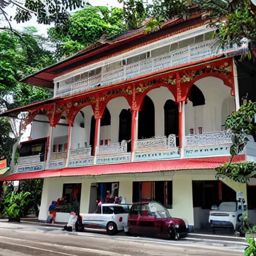 Prompt: penang heritage house