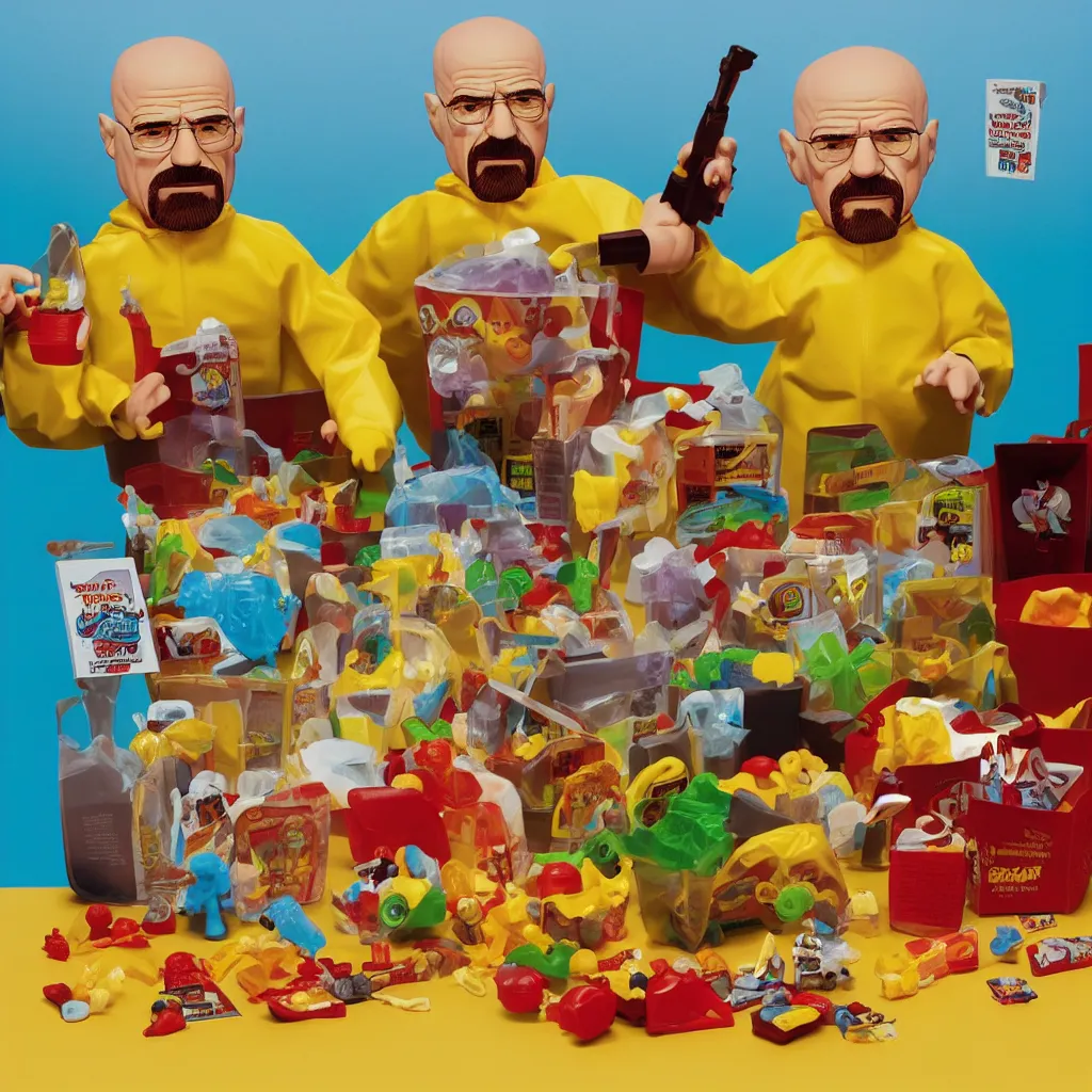 Image similar to breaking bad happy meal toy, photo