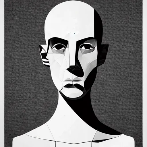 Image similar to white conceptual figurative post - morden monumental abstract portrait made by escher and piranesi, highly conceptual figurative art, intricate detailed illustration, illustration sharp geometrical detail, vector sharp graphic, controversial poster art, polish poster art