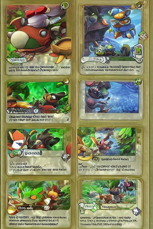 Image similar to teemo, a pokemon trading card of teemo, highly detailed pokemon trading card screenshot