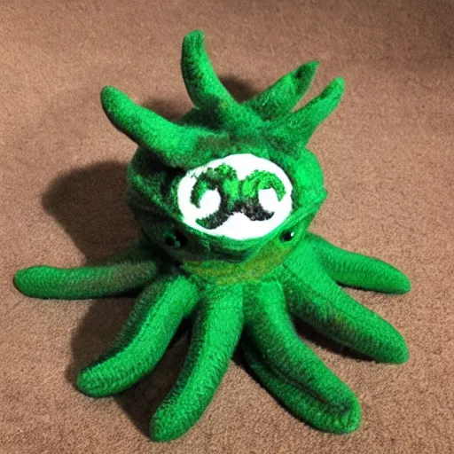 Prompt: chthulu beanie baby