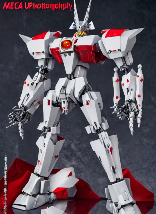 Prompt: mecha dracula, a professionally assembled model kit, action figure mecha, model kit, symmetrical details, by Bandai, professional photography, product photography, official media