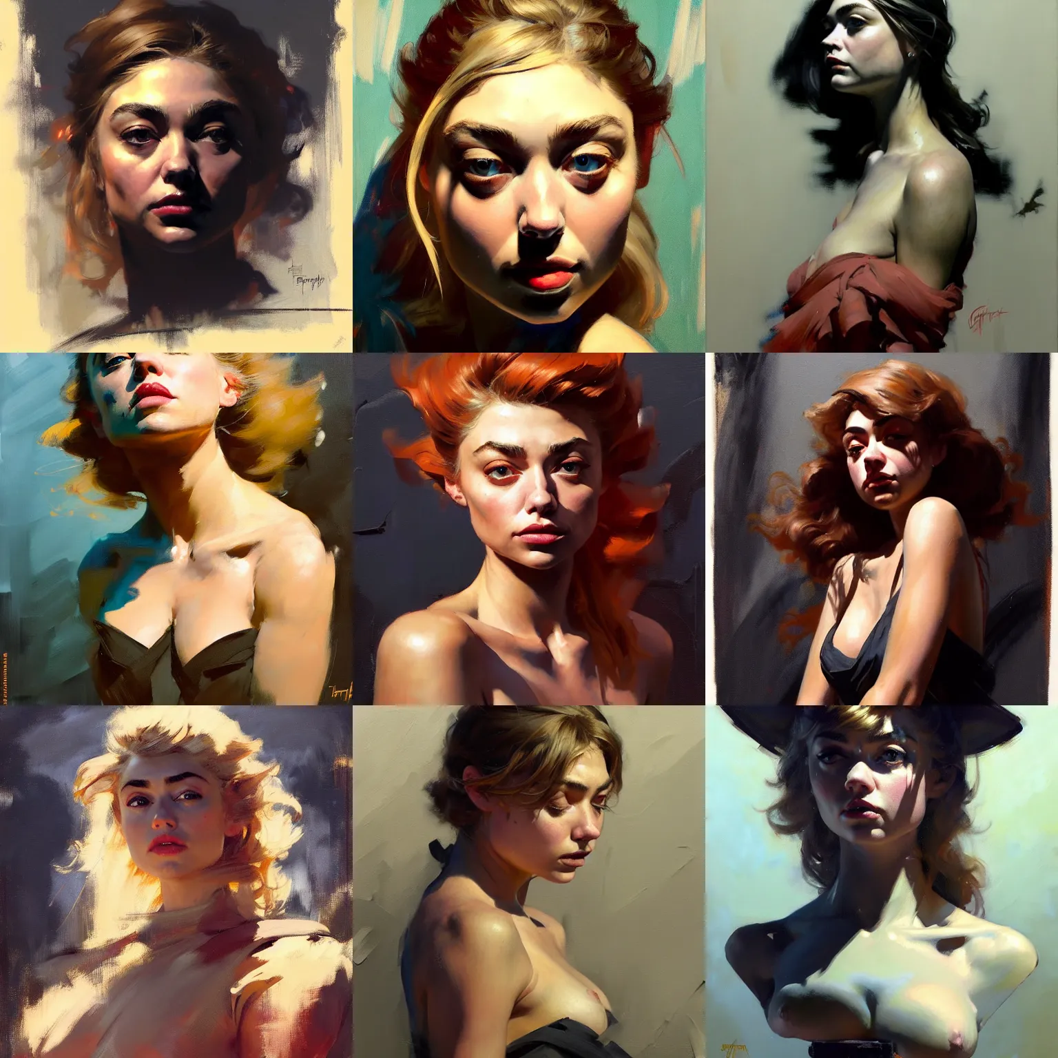 Prompt: greg manchess portrait en buste of imogen poots, deathknight, organic painting, matte painting, bold shapes, hard edges, street art, trending on artstation, by huang guangjian, gil elvgren, sachin teng, greg rutkowski, magali villeneuve, artgerm, jeremy lipkin, michael garmash