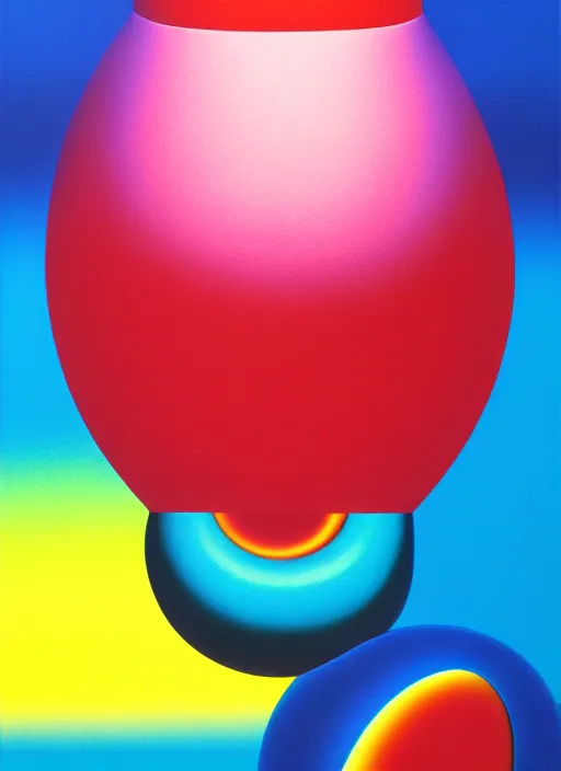 Prompt: inflated phone by shusei nagaoka, airbrush on canvas, pastell colours, cell shaded, 8 k