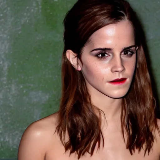 Image similar to reptilian emma watson