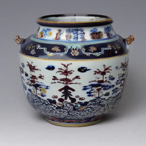 Image similar to photographs of qing dynasty imperial kiln porcelain