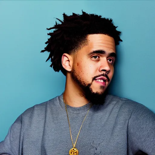 Prompt: detailed studio photography of a close disney style animation of j cole, highly detailed, breathtaking, uhd resolution, beautiful lighting, studio light, extremely detailed, 8 5 mm shot, photorealistic, hyperrealistic