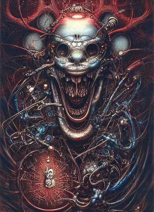 Image similar to spirit of Mickey mouse, highly detailed, art by Ayami Kojima, Beksinski, Giger