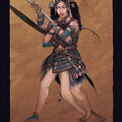 Prompt: The Apsaras Warrior of rat, Chinese textures, by Brooks Shade