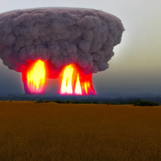 Image similar to nuclear explosion, 4 k