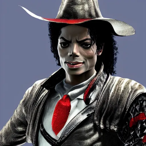 Image similar to michael jackson in dark souls