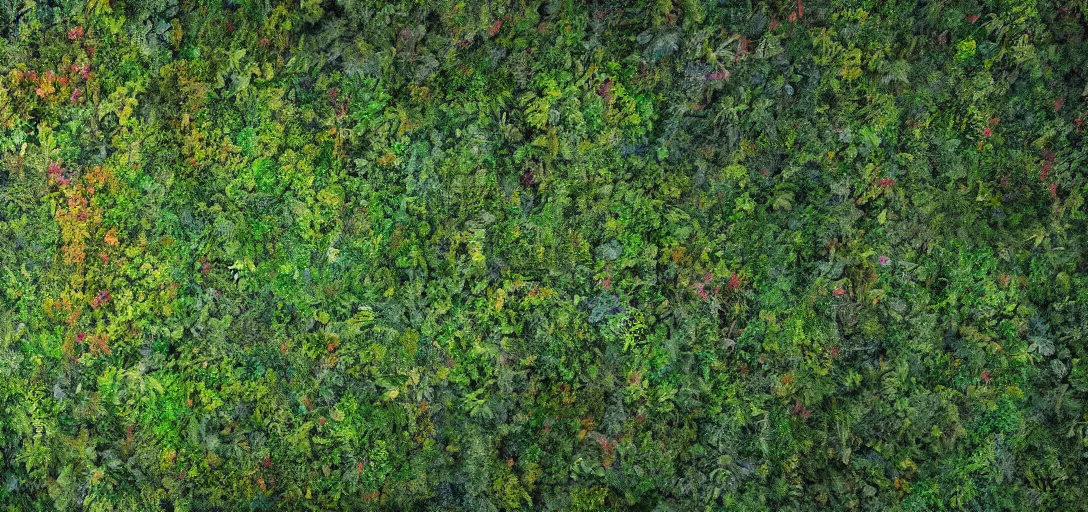 Image similar to a very high resolution image from a new movie. amazon forest made of plastic bags of different colors. photorealistic, photography, directed by anthony russo