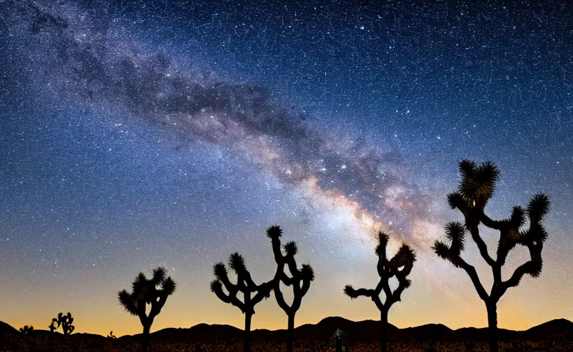 Image similar to joshua tree national park, night sky