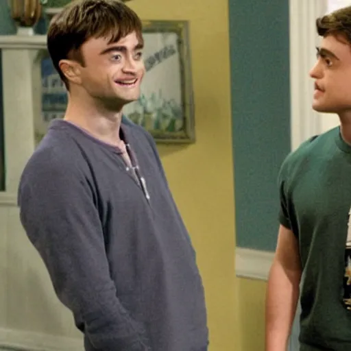 Prompt: film still of Daniel Radcliffe as Will in The Fresh Prince of Bell Air