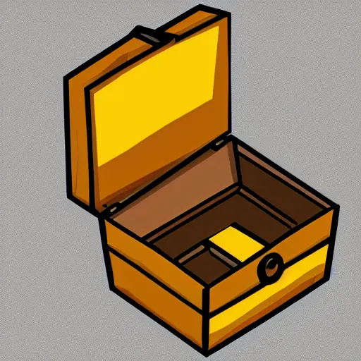 Prompt: isometric treasure chest