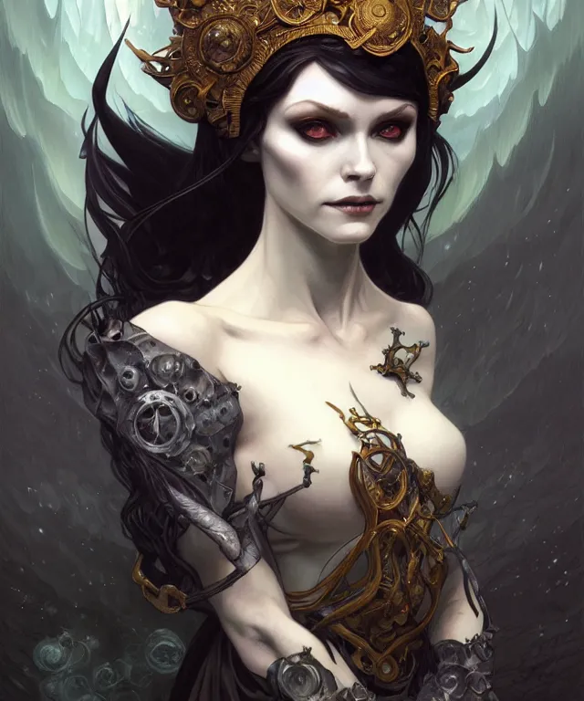 Prompt: cottagecore Midna Twili portrait, dark surrealism , fantasy, intricate, elegant, highly detailed, digital painting, artstation, concept art, smooth, sharp focus, illustration, art by artgerm and greg rutkowski and alphonse mucha