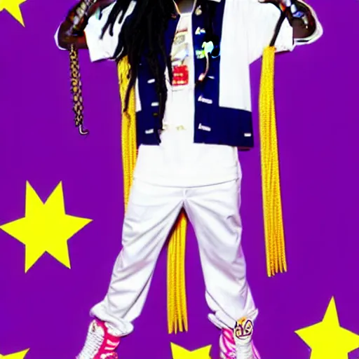 Image similar to Chief Keef in a Sailor Moon outfit