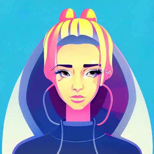 Image similar to 2 d character design, female rapper, vector art, digital art, portrait, 4 k, 8 k, sharp focus, smooth, illustration, concept art, music artist