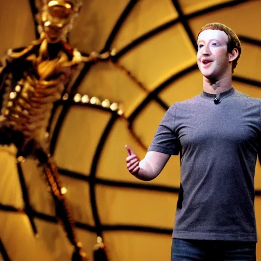 Prompt: Mark Zuckerberg as the Borg Queen