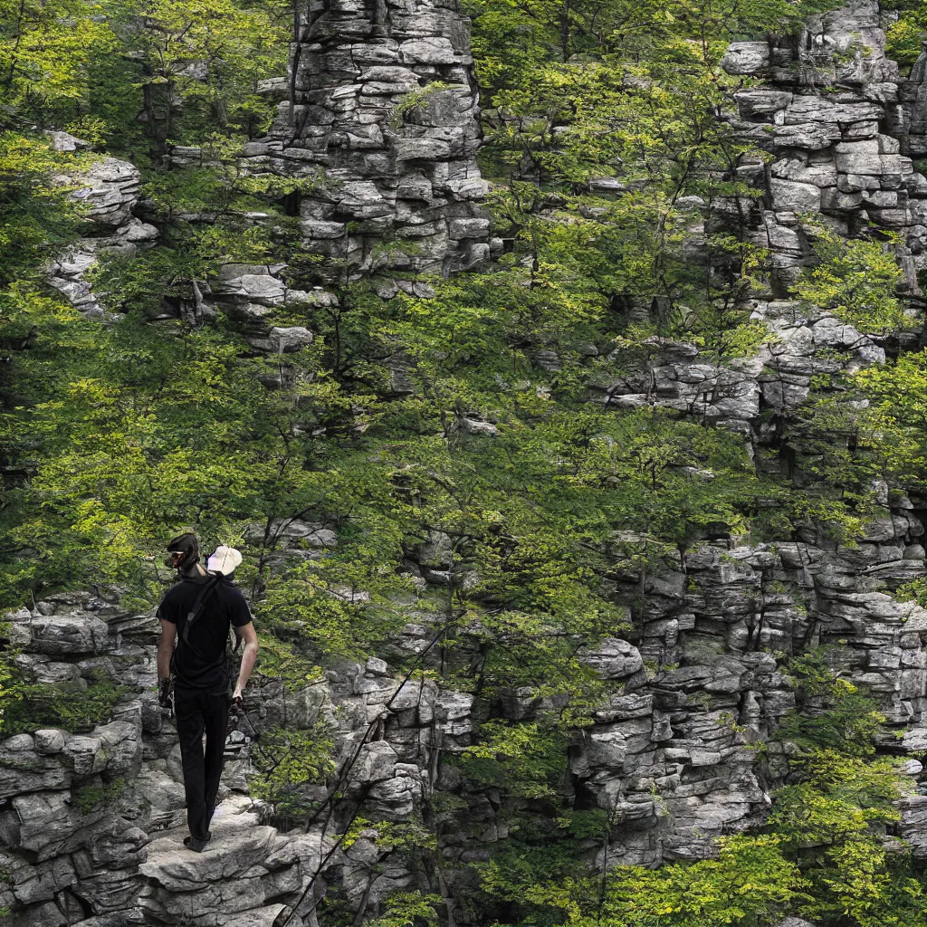 Image similar to the strider at mohonk ridge, album cover, no text, no watermarks, graphics