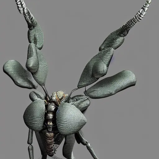 Prompt: a large insect with long legs and long legs, concept art by Michelangelo, polycount, antipodeans, full body, 8k 3d, hd mo - n 4