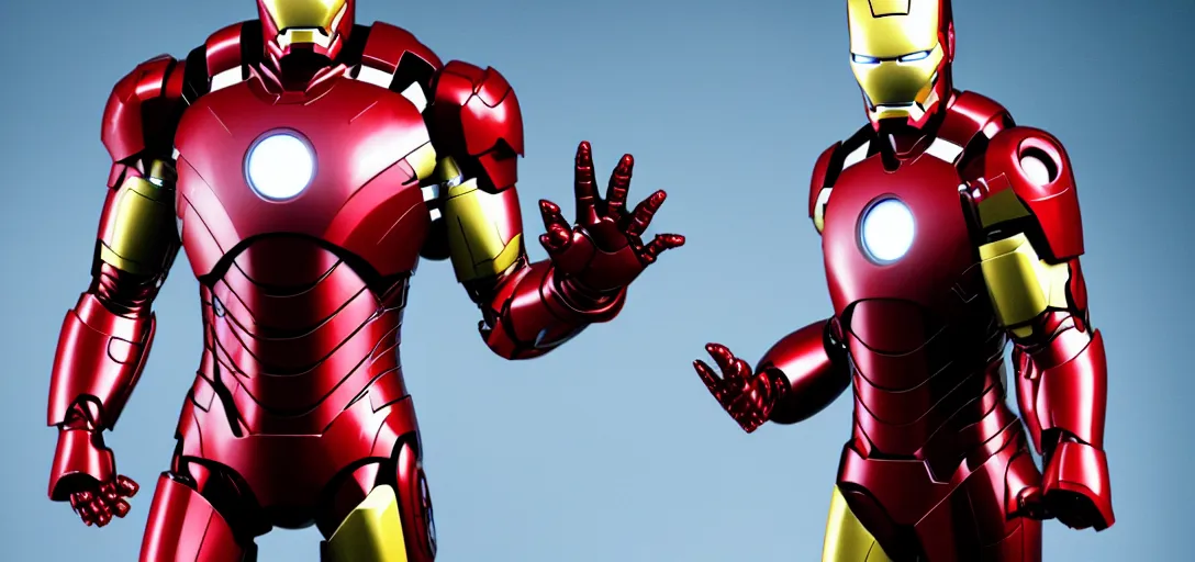 Image similar to a very high resolution image of ironman from an episode of the office. photorealistic, photography