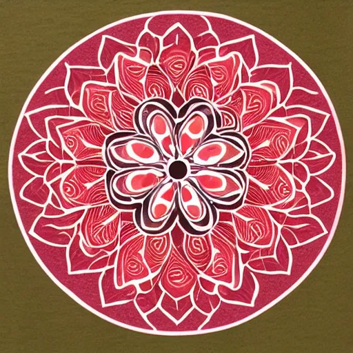 Image similar to salmon mandala