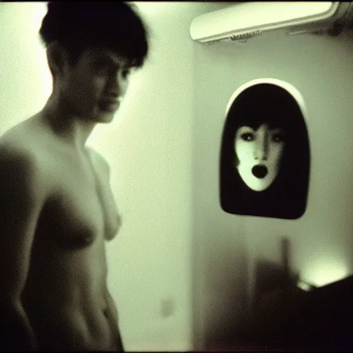 Image similar to ghost, polaroid, by jamel shabbaz, gregg araki, daido moriyama