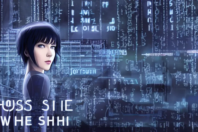 Image similar to ghost in the shell as a sysadmin, job