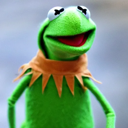 Image similar to kermit the frog kermitting crime