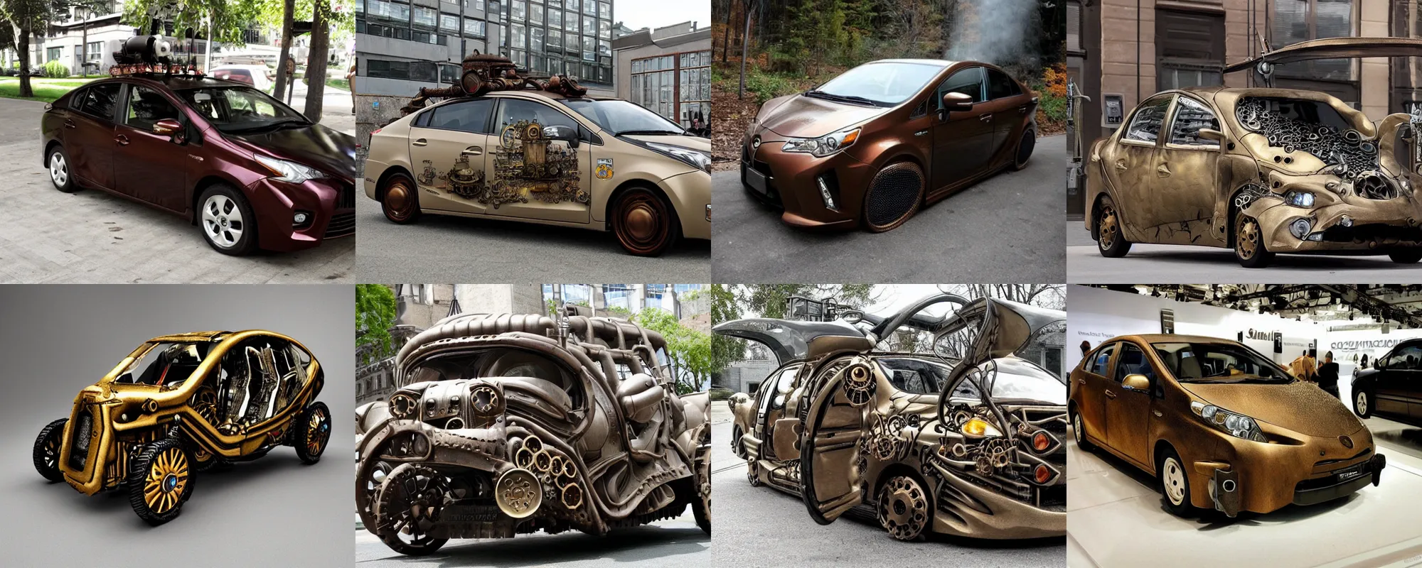 Prompt: steampunk prius