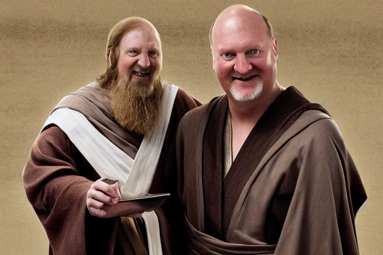 Image similar to Steve Balmer as Obiwan Kenobi