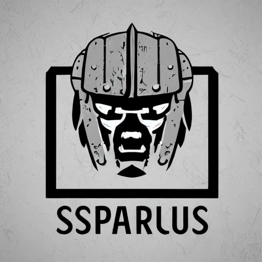 Image similar to spartacus logo crypto, clean and modern design