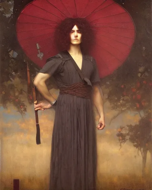 Prompt: a portrait of the prince of masculinity, art by tom bagshaw and manuel sanjulian and thomas cooper gotch, pre raphaelite, art nouveau