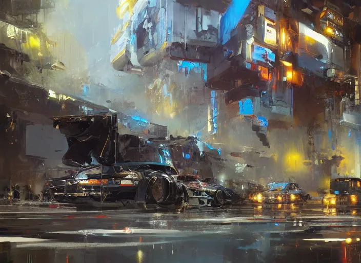 Image similar to concept art oil painting by Jama Jurabaev and John Berkey, extremely detailed, brush hard, artstation