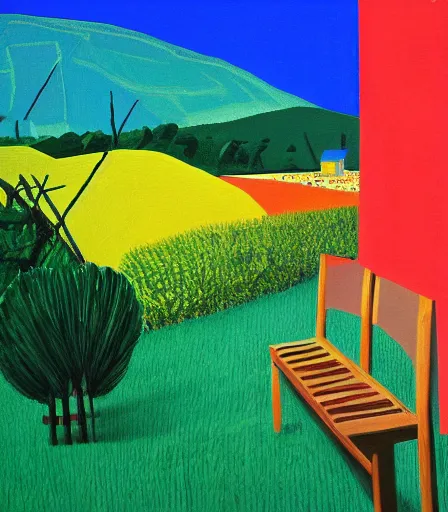 Image similar to impressive high quality high detail painting by david hockney, hd,