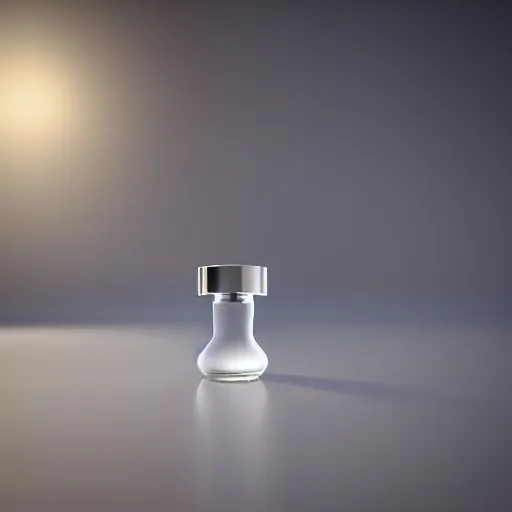 Image similar to perfume bottle on a white zen clean modern minimalist white sand beach with an ocean view, frozen and covered in ice, by peter tarka in an ivory room well contoured smooth fair walls, zaha hadid octane highly render, 4 k, ultra hd,