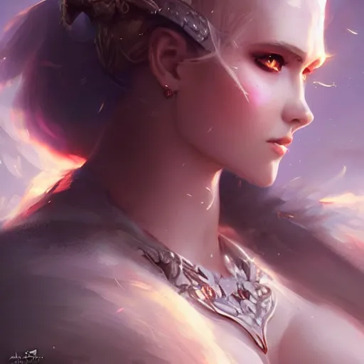 Prompt: kerli koiv as terra branford, character headshot concept art, sharp, digital matte painting, art by artgerm, greg rutkowski, wlop, dramatic lighting, trending on artstation