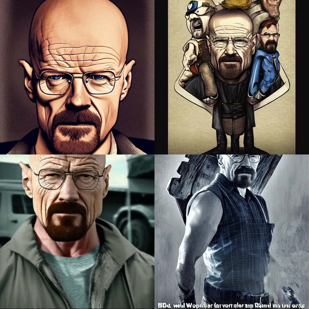 Prompt: Walter White as Thor