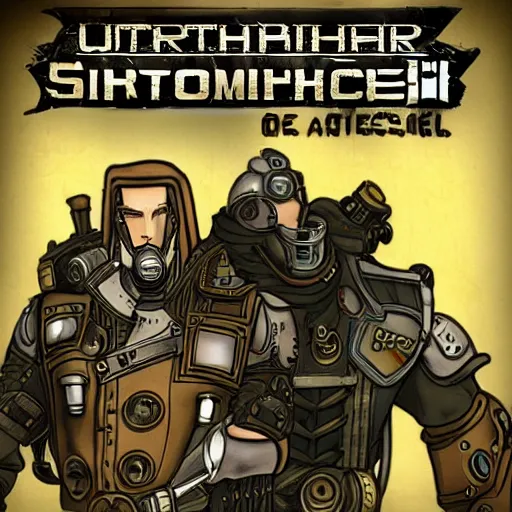 Image similar to steampunk brotherhood of steel