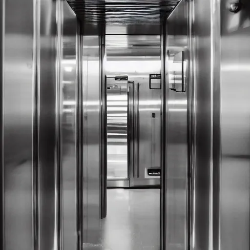 Prompt: inside elevator