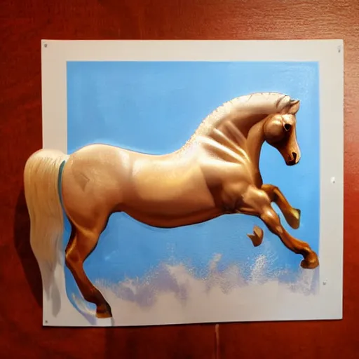 Image similar to a liquid horse