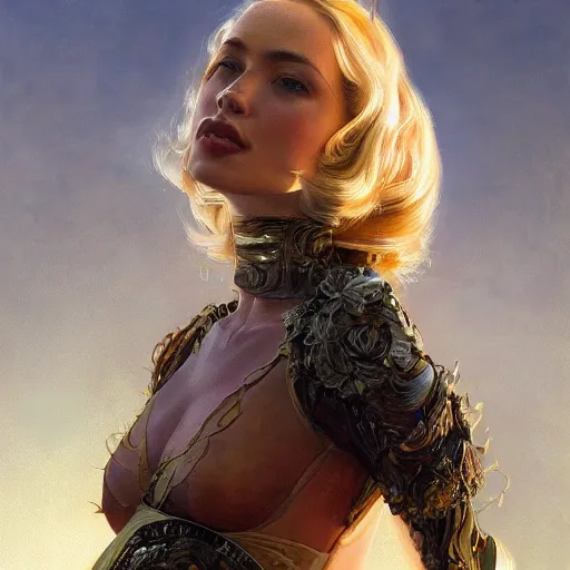 Image similar to A Beautiful professional female model, fashion, centered, digital painting, artstation, concept art, donato giancola, Joseph Christian Leyendecker, WLOP, Boris Vallejo, Breathtaking, 8k resolution, extremely detailed, beautiful, establishing shot, artistic, hyperrealistic, beautiful face, octane render, cinematic lighting, dramatic lighting, masterpiece