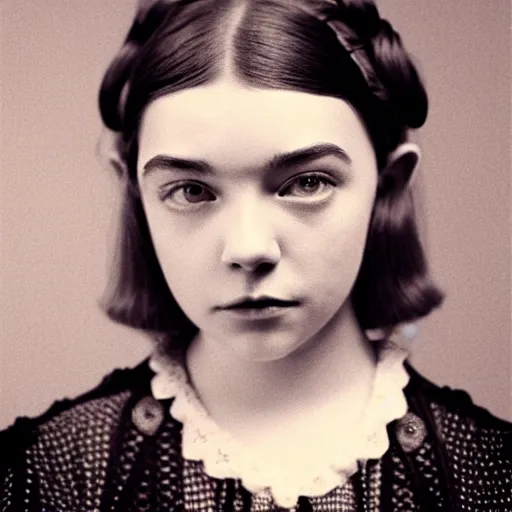 Image similar to headshot edwardian photograph of anya taylor - joy, saoirse ronan, florence pugh, 1 9 2 0 s film actress, realistic face, ethereal, 1 9 1 0 s, grainy, victorian, soft blur