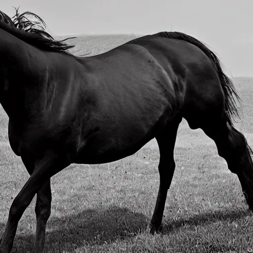 Prompt: horse head photograph